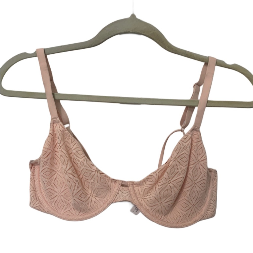Auden Pink Patterned Bra